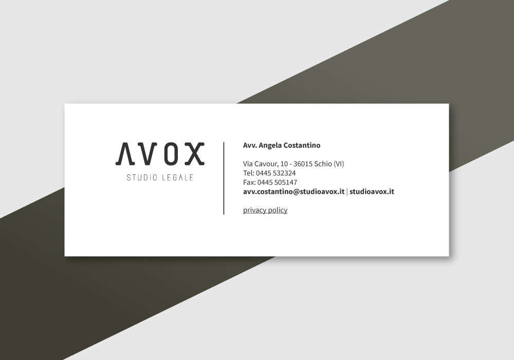 Avox - Studio Legale - Firma email